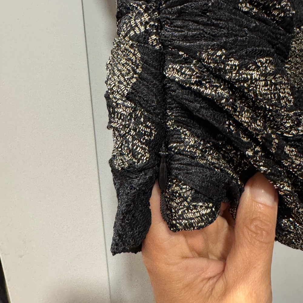 NWT IRO Tuolo Black and Gold Top - Picture 10 of 11